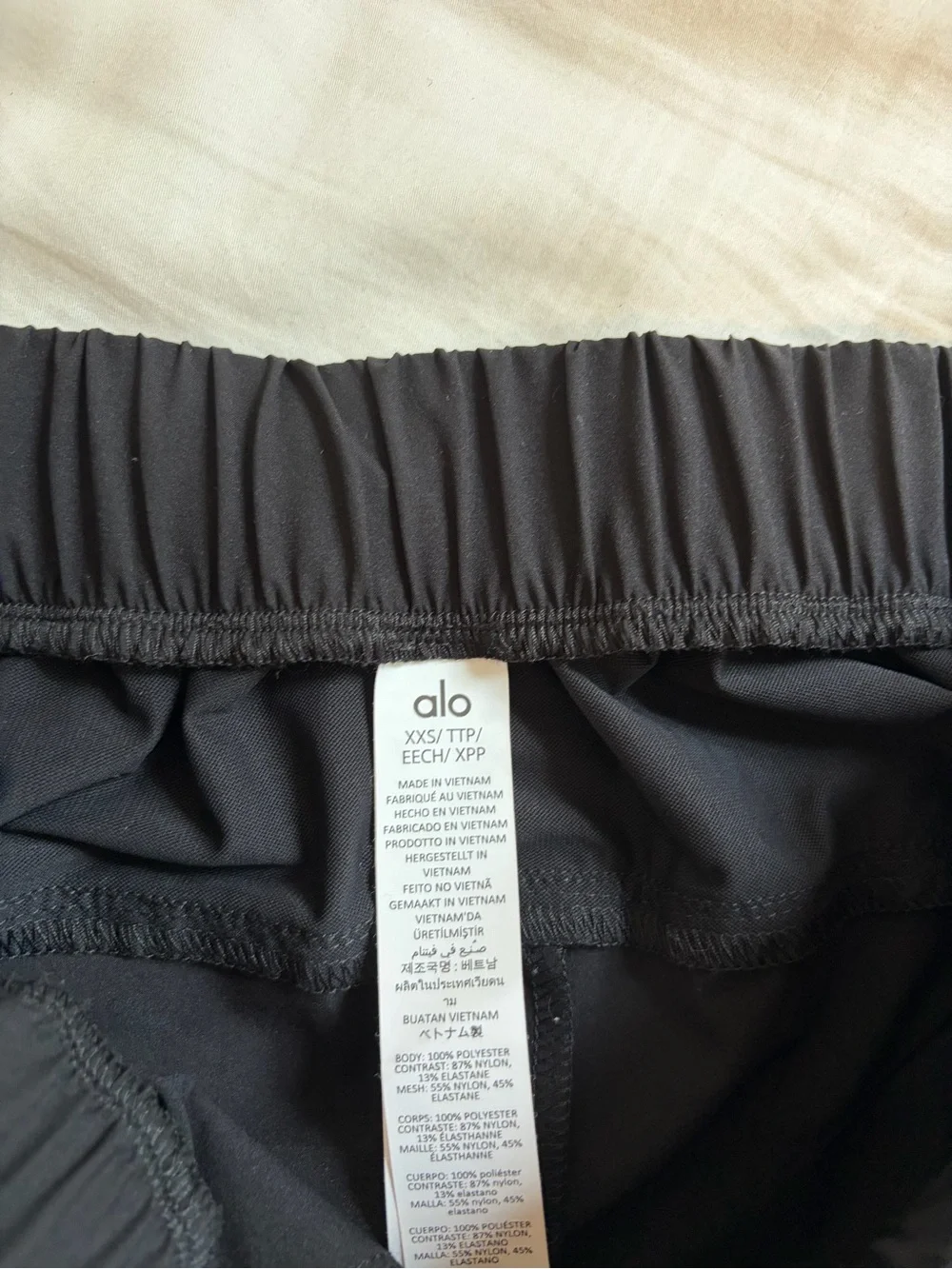 ALO Yoga Black High-Rise Athletic Shorts